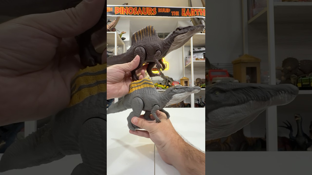 SPINO PACK COMPLETE! Jurassic World Rebirth 12-inch Spinosaurus Variants | CollectJurassic.com