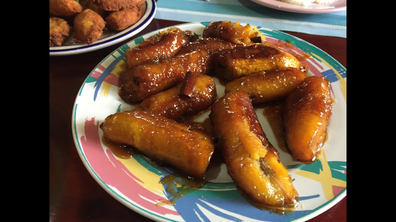 platano maduro al caldero receta