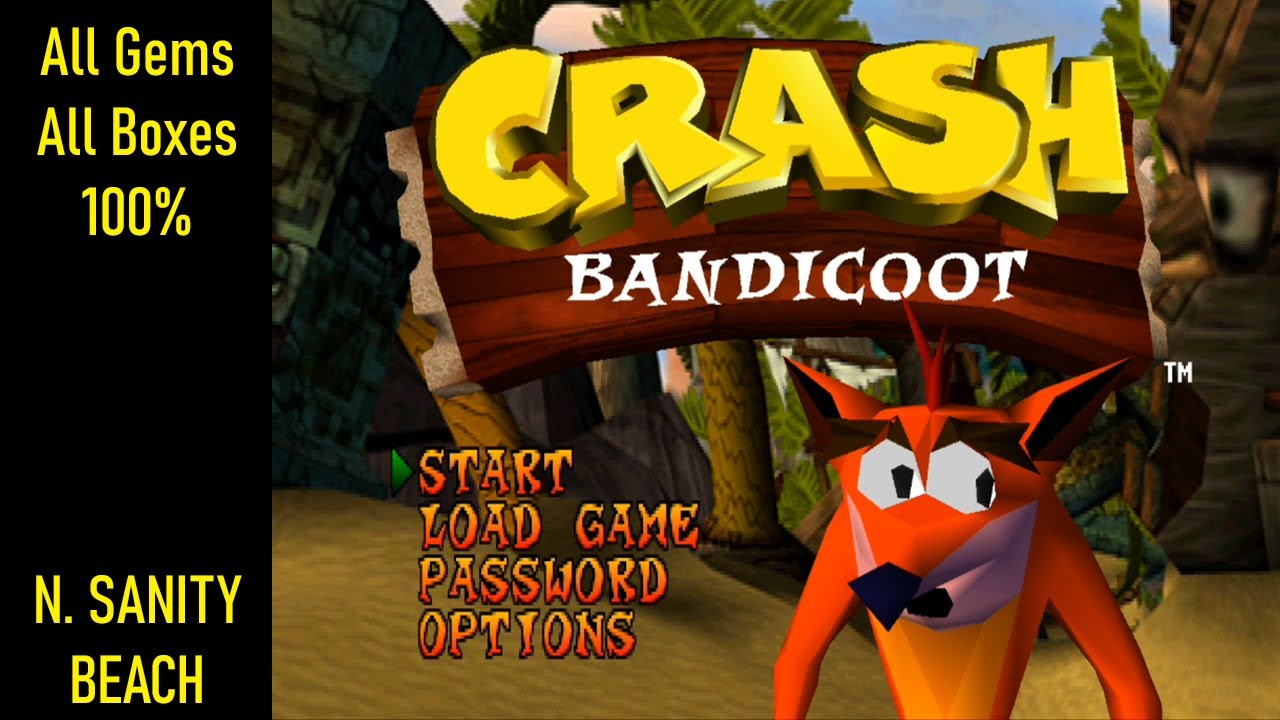 Crash Bandicoot - PS1 Walkthrough - N. SANITY BEACH (No Commentary) - Part 2