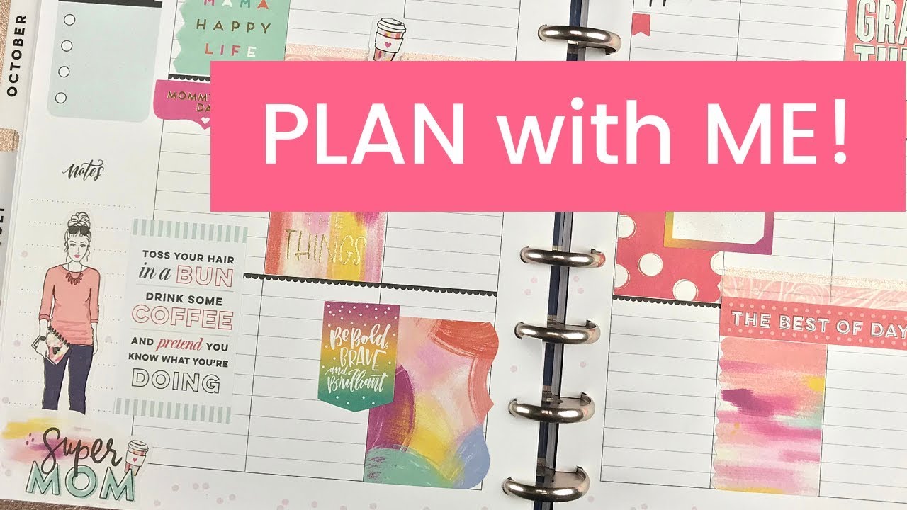 PLAN WITH ME | The Happy Planner | Super Mom stickers