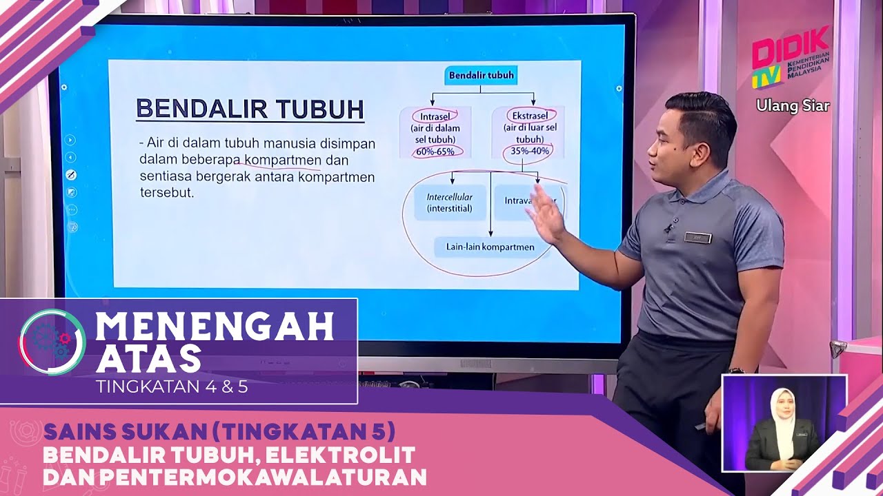 Menengah Atas (2022) | Sains Sukan (Tingkatan 5): Bendalir Tubuh, Elektrolit Dan Pentermokawalaturan