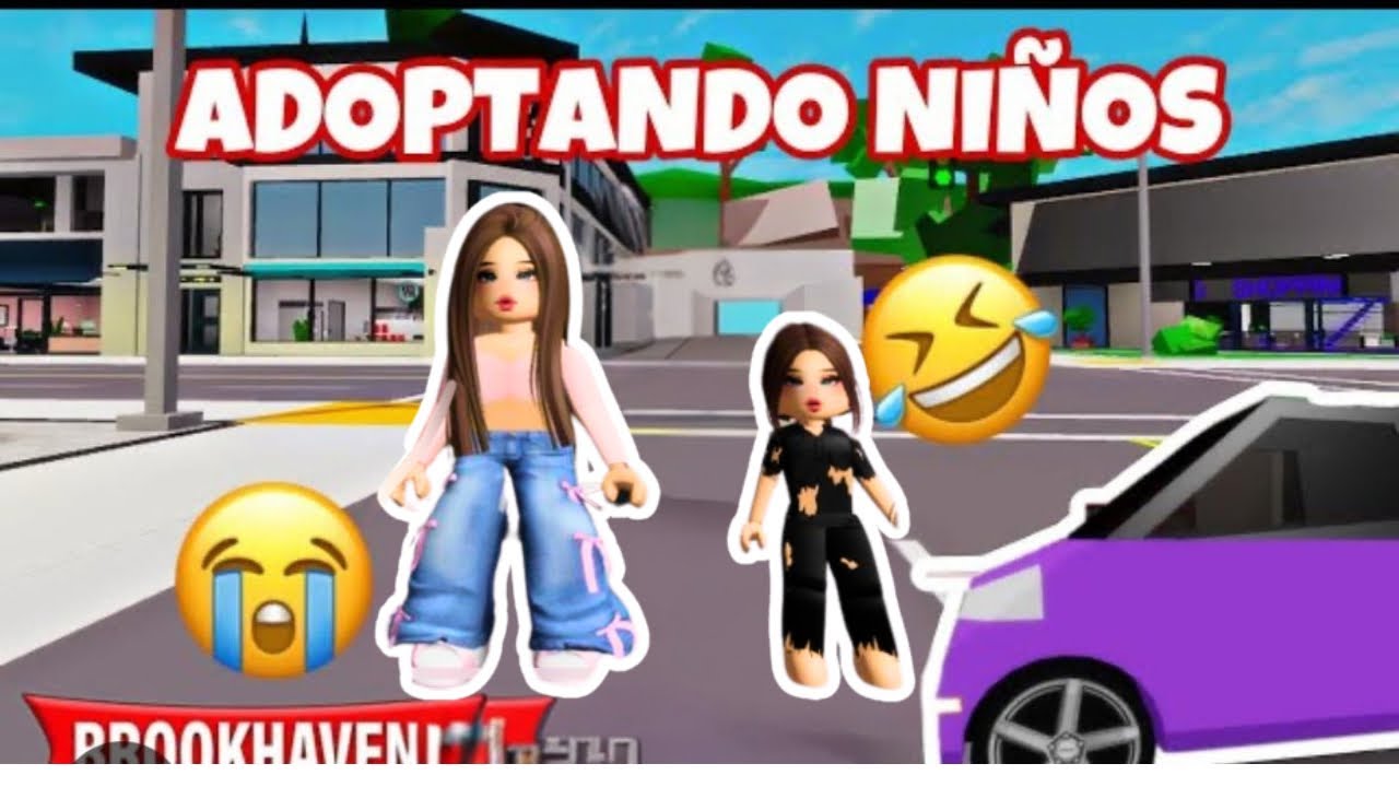 🥲ADOPTANDO NIÑOS EN BROOKHAVEN😧😂  #youtubers #roblox #humor #tendencia 