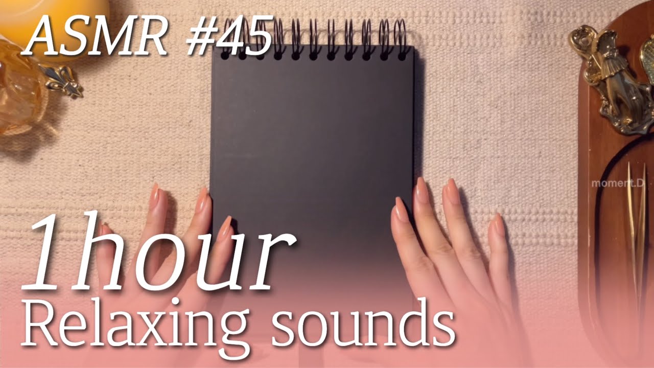 ASMR 1 Hour #45 Art Journaling Compilation relaxing sounds of collage # ...