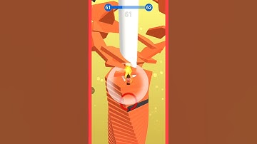 Stack Ball 3D gameplay 💪😀 level 61 😁😁#shorts