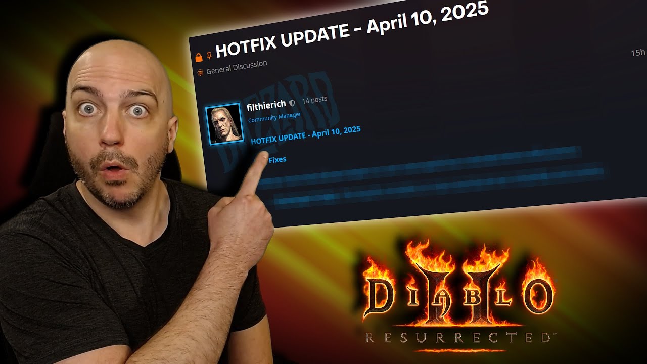 SURPRISE HOTFIX, April 10, 2025!!! What's Did They Do??? - Diablo