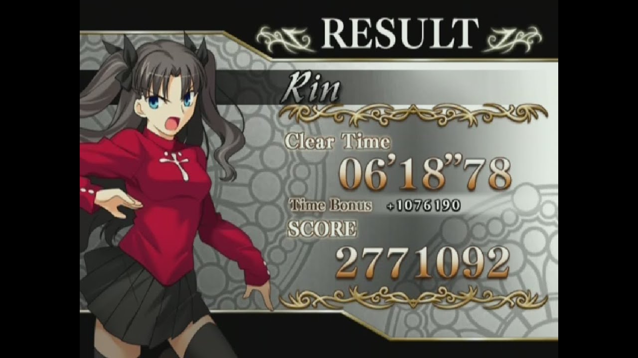 Fate Unlimited codes; Historia de Rin completa Gameplay