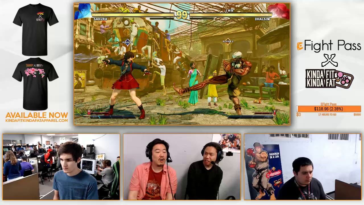Flaquito vs Dankadillas SFV / eFightPass x Kinda Fit Kinda Fat FGC Charity Stream Car Show