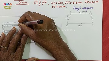 4 sides Trapezium Construction | Clear Idea | Inikkum kanakku