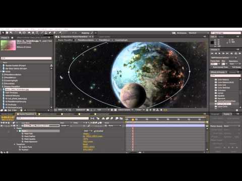 Animated Planet in After Effects: 07 adding camera shake and lens grunge