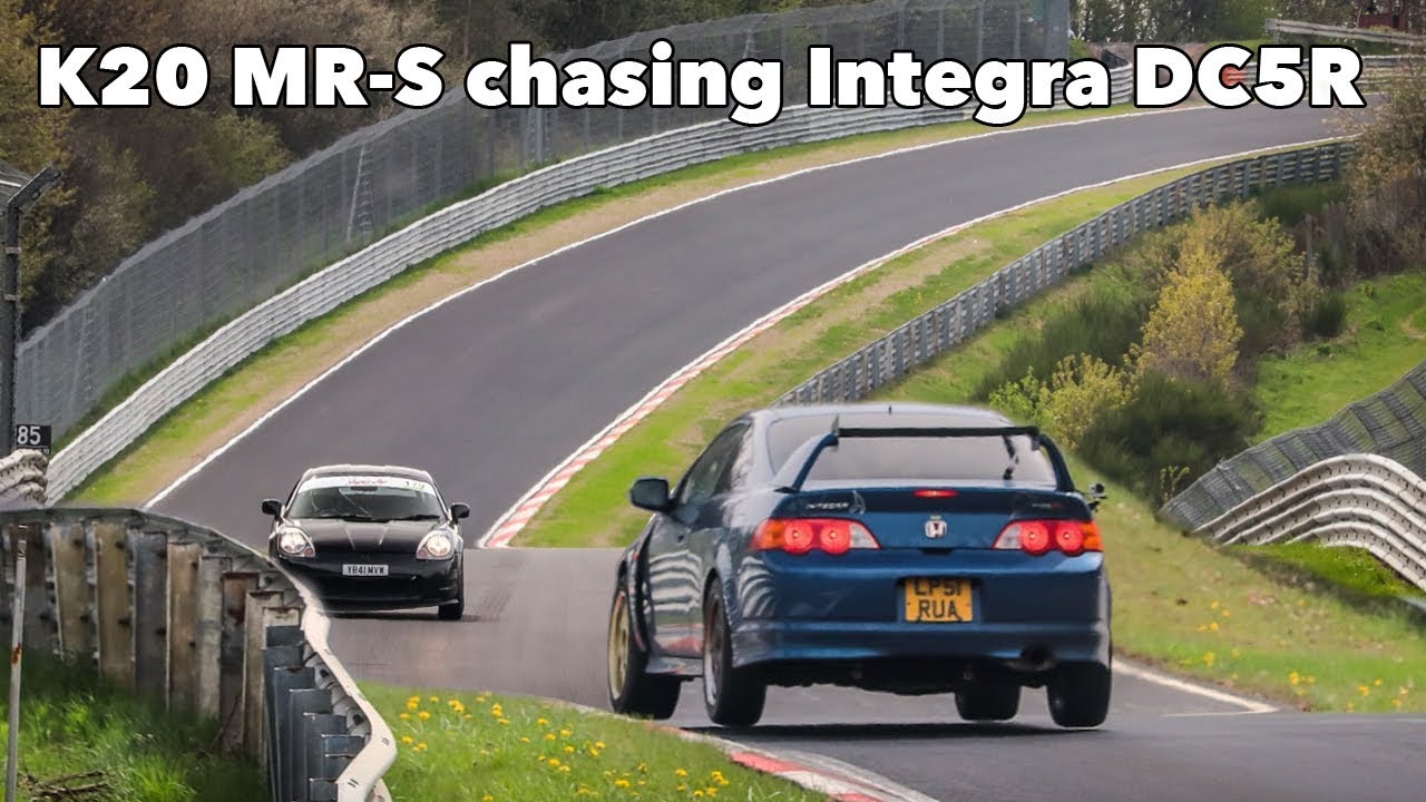 MR2 chasing Integra Type R Nurburgring Nordschleife Battle