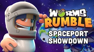 Worms Rumble - Spaceport Showdown Trailer (PC & Consoles)
