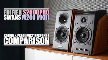 Swans HiVi M200 MKIII+ vs Edifier S2000Pro  ||  Sound & Frequency Response Comparison