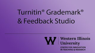 Turnitin GradeMark & Feedback Studio
