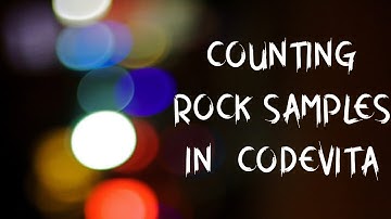 Counting Rock Samples ( Code Vita previous year Q &Ans)