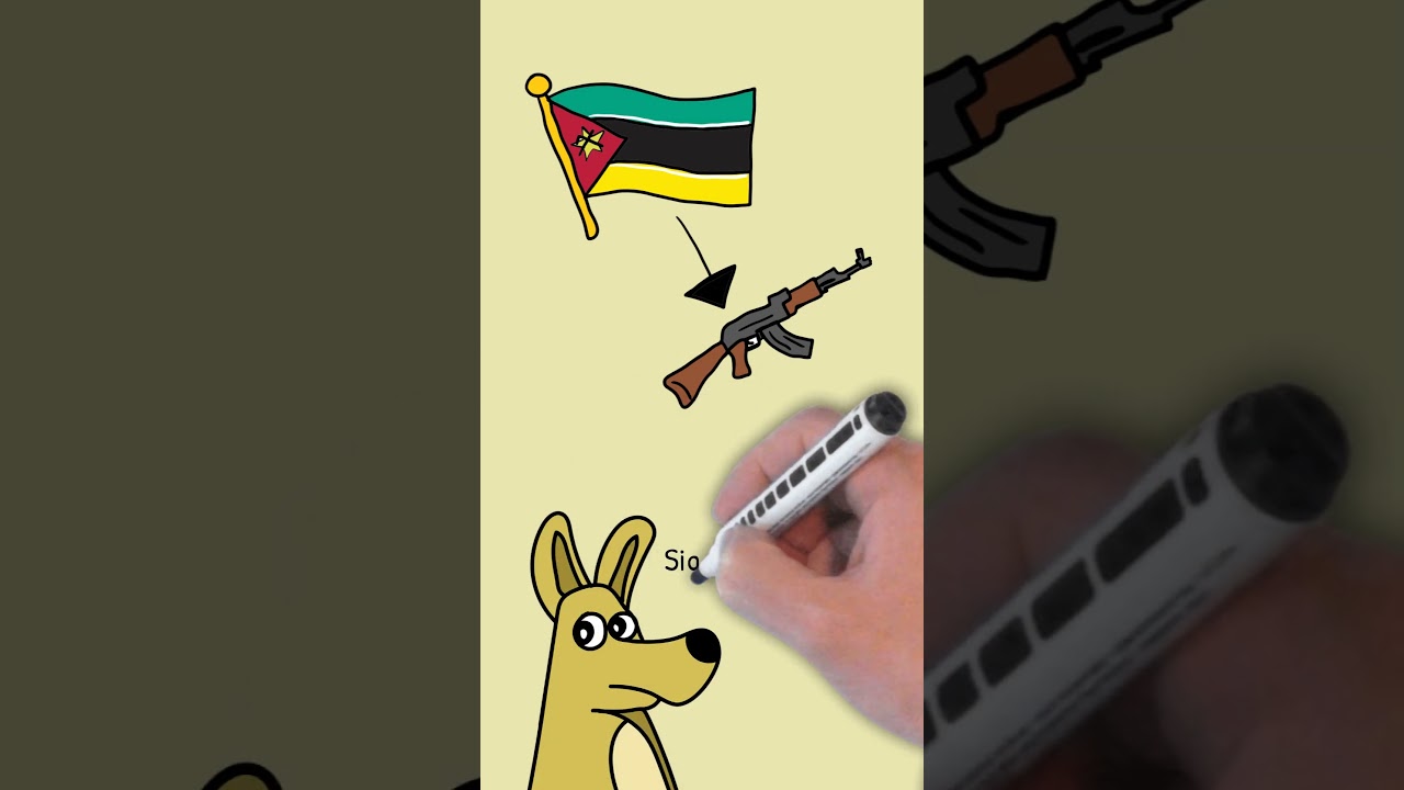 A bandeira de Moçambique é ÚNICA e por um fato curioso!