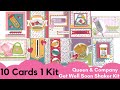 10 Cards 1 Kit | Queen & Co | Get Well Soon Shaker Kit