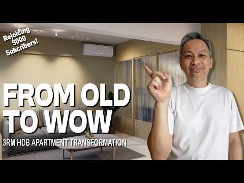(Part 1) From Old To Wow | 3-Rm HDB Apt Transformation | 5000 Subcribers! | Project Makeover Series
