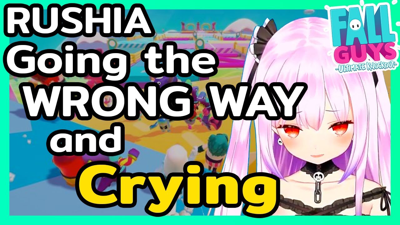 【ENG Sub】Uruha Rushia - Rushia CRIES playing Fall Guys
