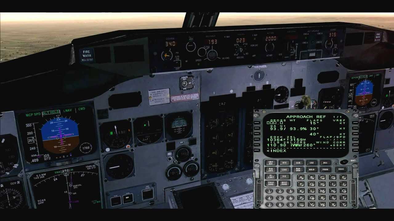 FSX - Norwegian FeelThere 737-400 - Oslo (ENGM)/Gatwick (EGKK) - Intel 2500k@4.6Ghz - [HD]