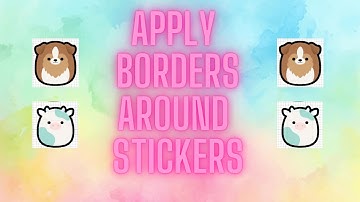 How to apply border outlines around stickers, squishmallow, cricut, inkscape