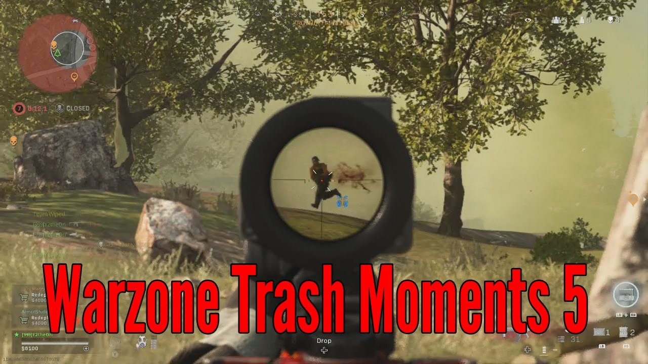 Cod Trash Call Of Duty: Warzone Trash Moments 5 - YouTube