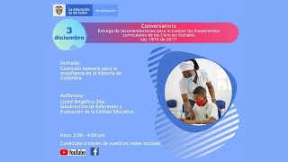 Entrega de recomendaciones para actualizar los lineamientos curriculares de las Ciencias Sociales