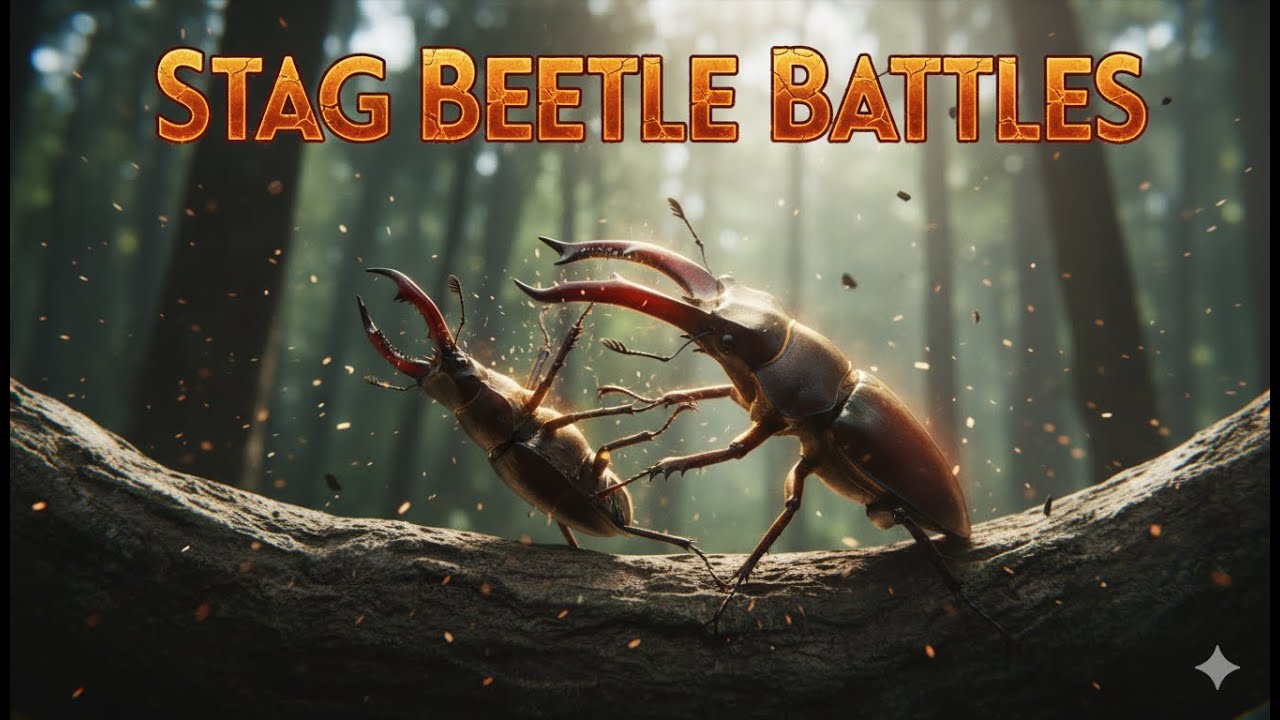 Fighting Beetles Stag Beetle Battles