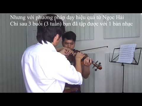 Video Kết quả dạy đàn violin 3 buổi học cho người chưa biết... - YouTube