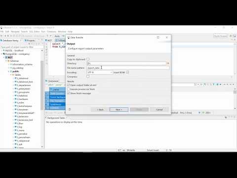 How to export data DBAVER