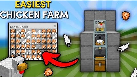 SIMPLE 1.19 AFK CHICKEN FARM TUTORIAL in Minecraft Bedrock (MCPE/Xbox/PS4/NintendoSwitch/Windows 10)