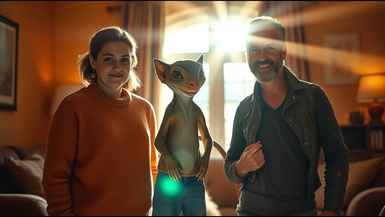 Human Single Father With Two Daughters Rescues Injured Alien Squirrel ...