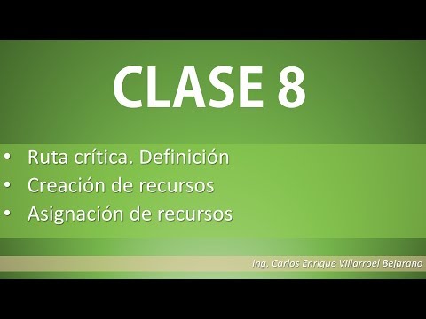 CLASE 8/13 curso MS PROJECT