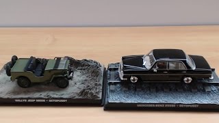review of some James Bond Die-cast models from the movie Octopussy