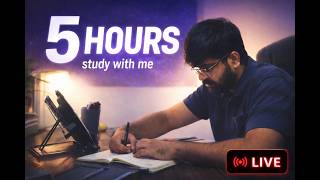 Study With Me 📚 | 5 Hour Deep Focus | Medical Exams | NEET SS SURGERY | Day 102/300