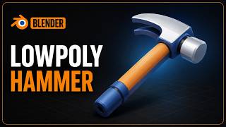 Blender 3D Low Poly Hammer & Tool Modeling | Step-by-Step Tutorial