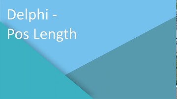 Delphi - Pos Length