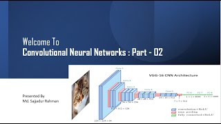 Convolutional Neural Networks || Part-02 || code