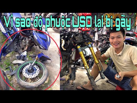 Video Lại Gãy Phuộc USD Exciter 150, Gãy Do Đầu Và Cách Khắc... - youtube