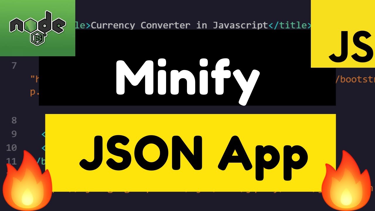 Node.js Express Minify JSON Online Converter Full Web App Deployed to Live Website 2020