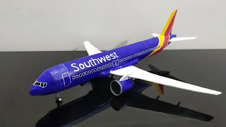 How to make airplane miniature with cardboard| Southwest Airlines miniature| DIY| Handmade craft screenshot 5