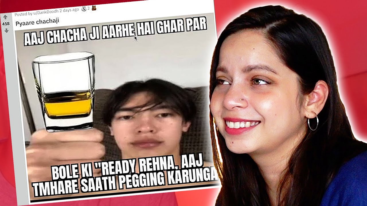 Girlfriend reacts to AWKWARD memes on herself