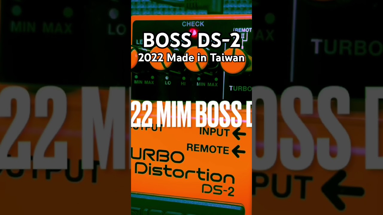 比較】89年日本製 vs 2022年台湾製 BOSS DS-2 - YouTube