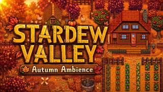 Stardew Valley Spring Autumn Ambience 🍂 | 2 Hours Relaxing Music &  Sounds for Study, Sleep, Focus