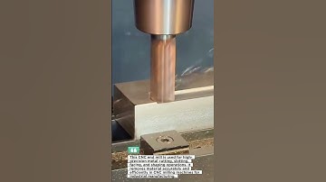 Satisfying CNC Milling Process | End Mill Cutting Metal with Extreme Precision