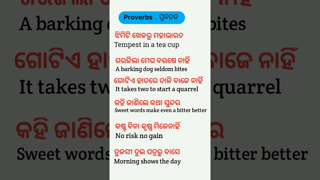 English odia sentences // 