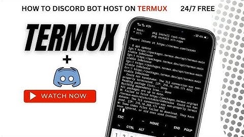 HOW TO HOST DISCORD BOT IN TERMUX 24/7 FOR FREE !  #free #termux
