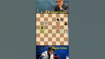 Rook Knight Vs Queen | Magnus vs Caruana | learn Endgame Stretgy #chess  #chessgame #magnuscarlsen