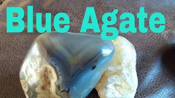 Polishing A Rare Blue Agate