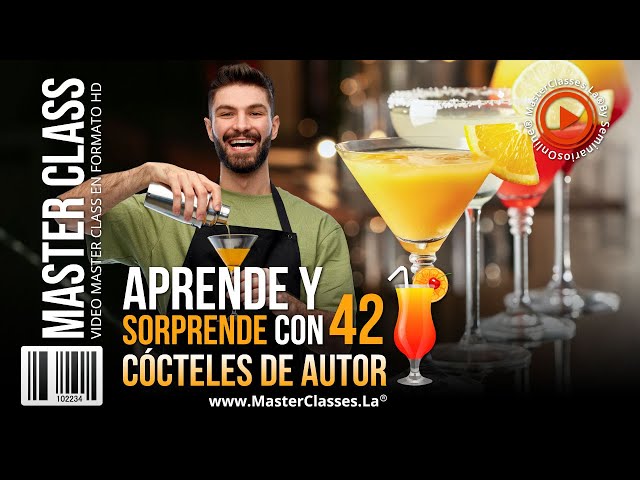 Aprende y Sorprende Con 42 Cócteles De Autor - De la mano de un experto.