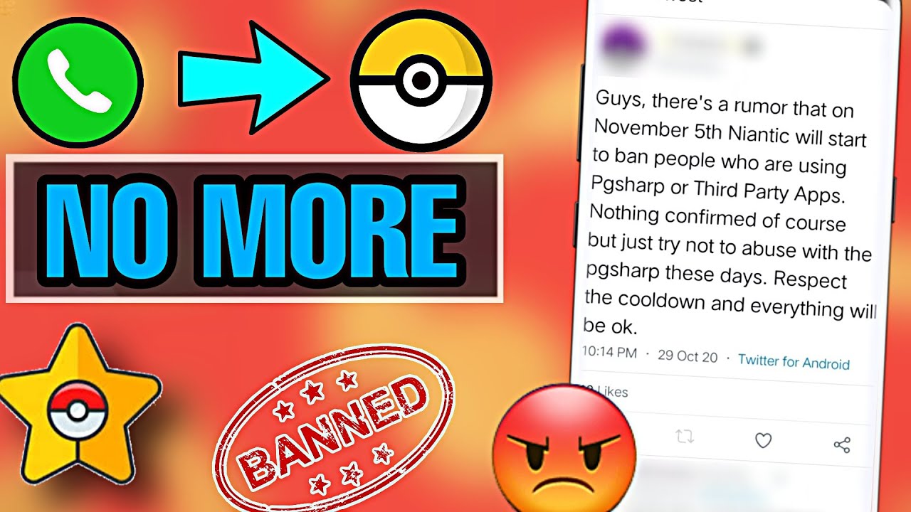 Ban Ban Ban Niantic Ban Pgsharp User S Pokemon Go Youtube